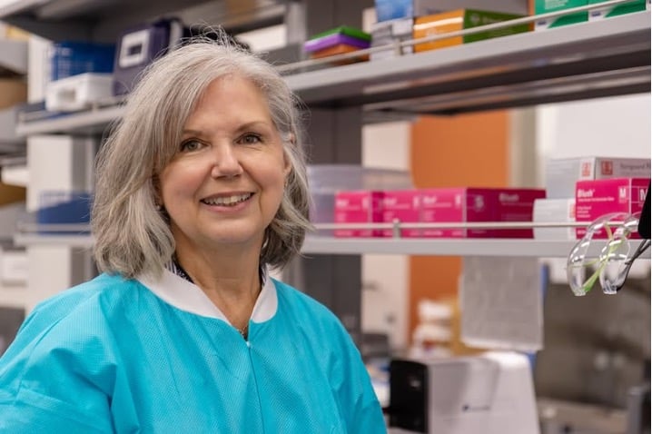 dr. susan moore in the lab